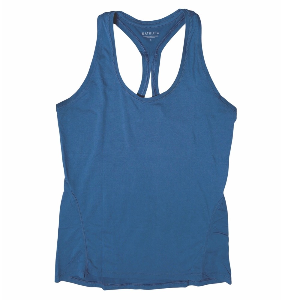 Athleta Racerback Tank Top Activewear Yoga Training Blue Women Small